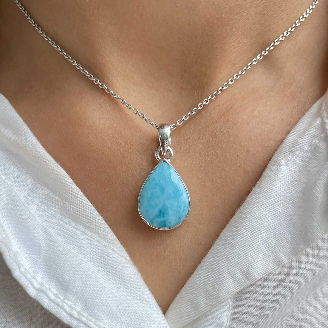 Larimar Pendant-(LAR-P-306.)