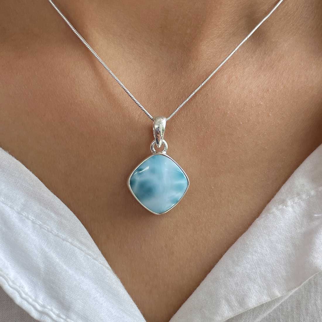 Larimar Pendant-(LAR-P-309.)