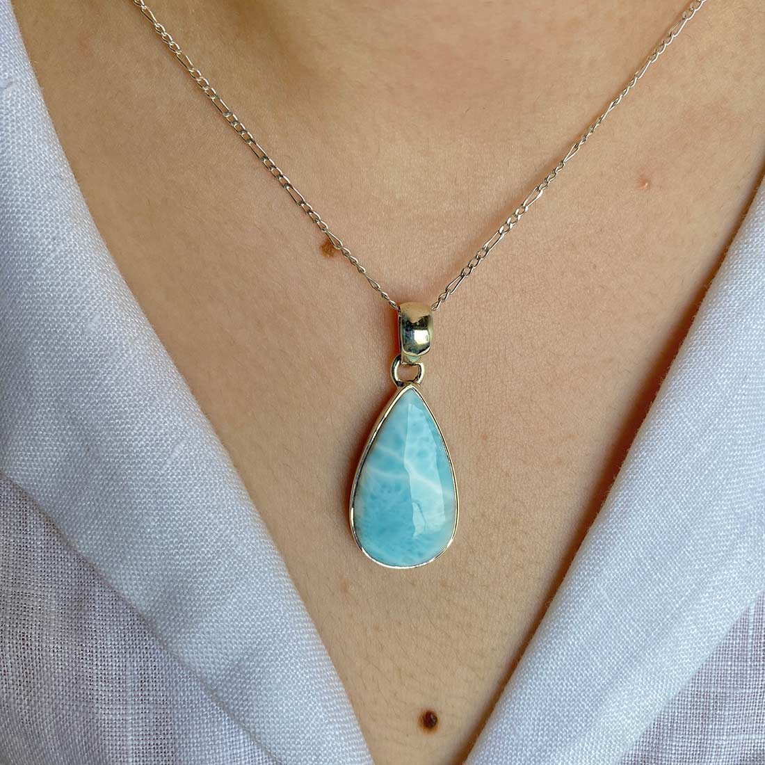 Larimar Pendant-(LAR-P-31.)