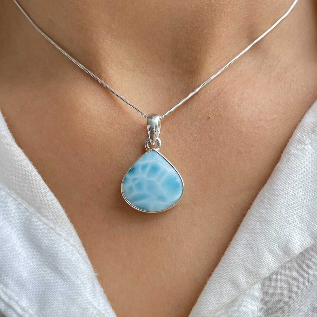 Larimar Pendant-(LAR-P-310.)