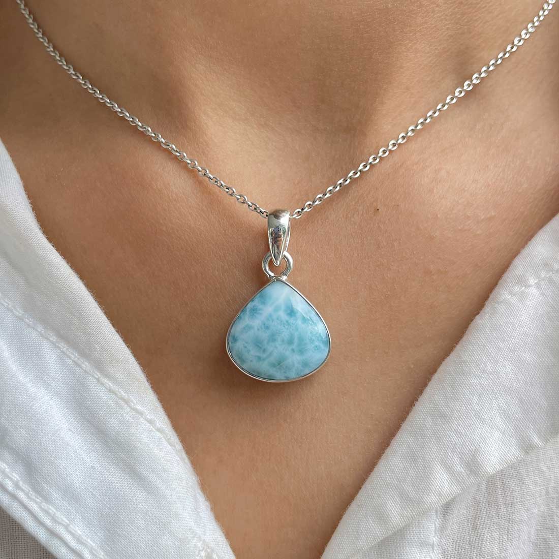 Larimar Pendant-(LAR-P-311.)