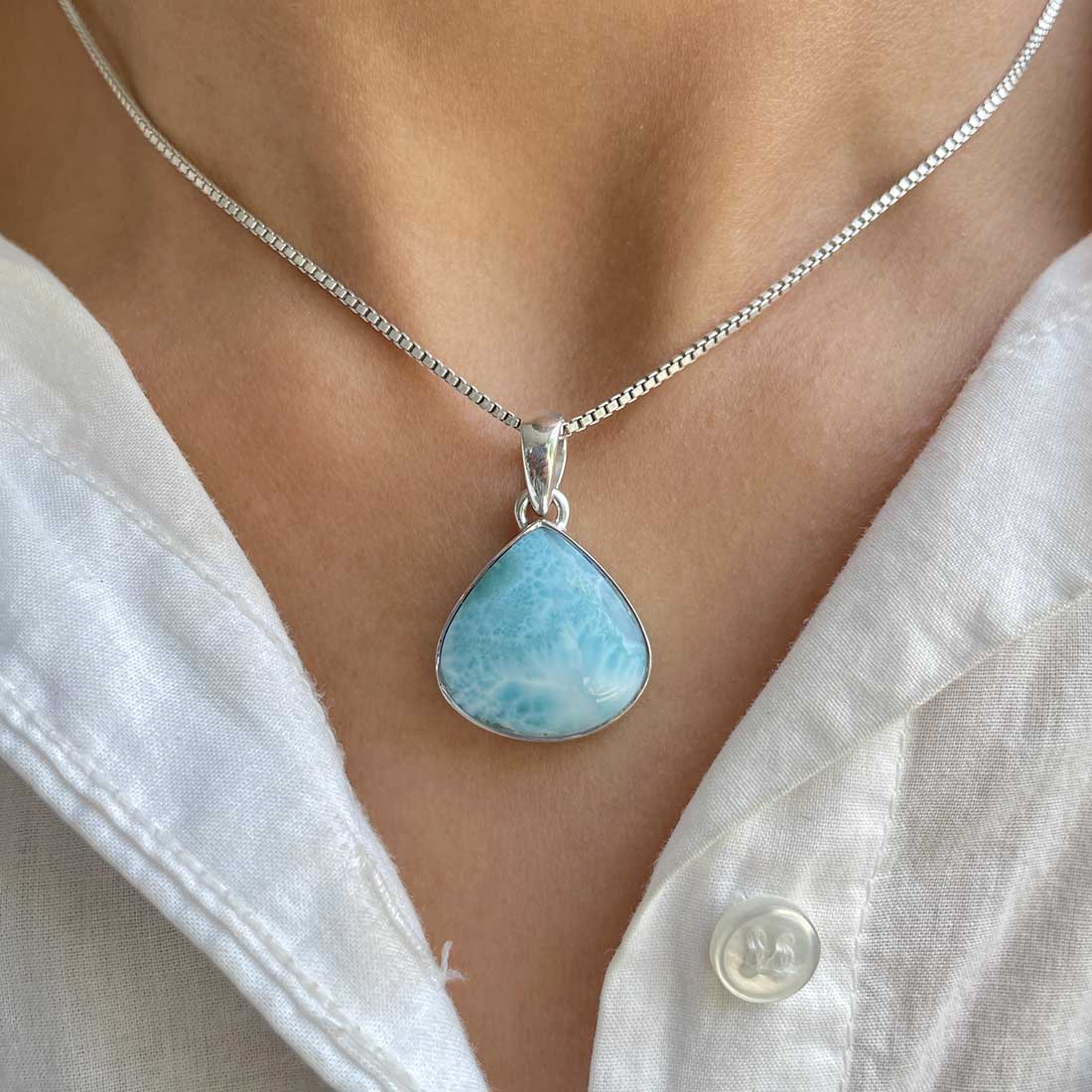 Larimar Pendant-(LAR-P-312.)