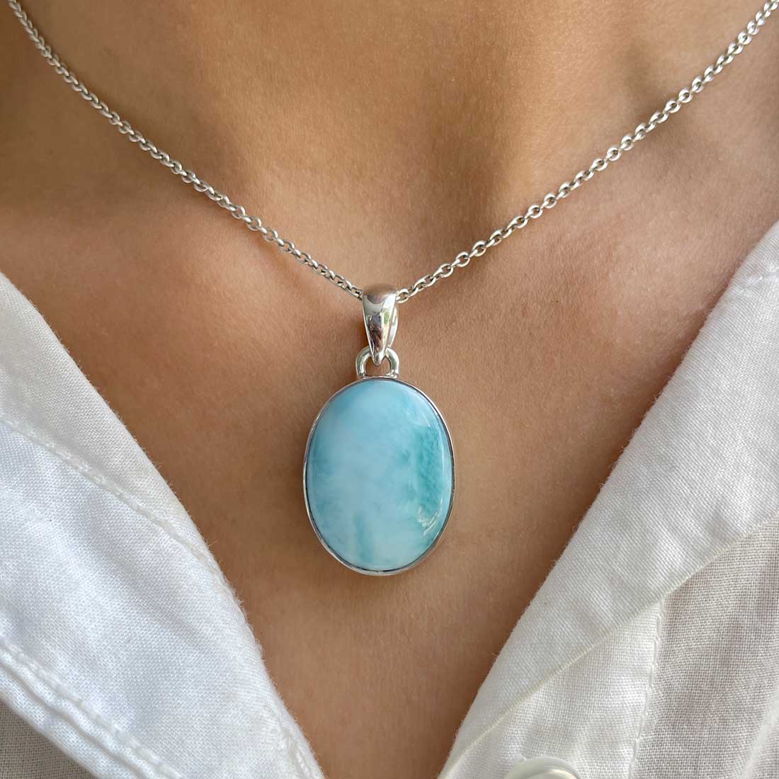 Larimar Pendant-(LAR-P-317.)