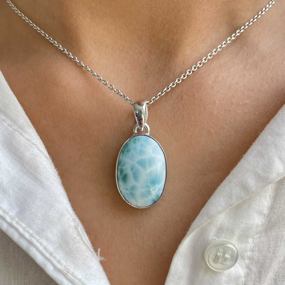 Larimar Pendant-(LAR-P-321.)
