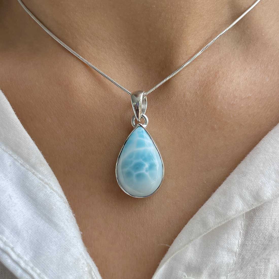 Larimar Pendant-(LAR-P-331.)