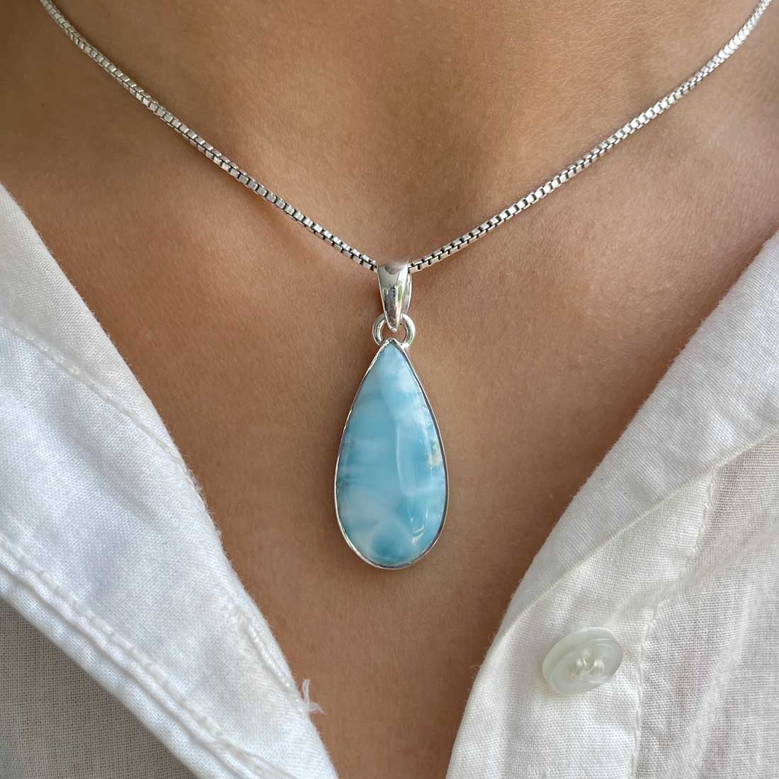 Larimar Pendant-(LAR-P-333.)