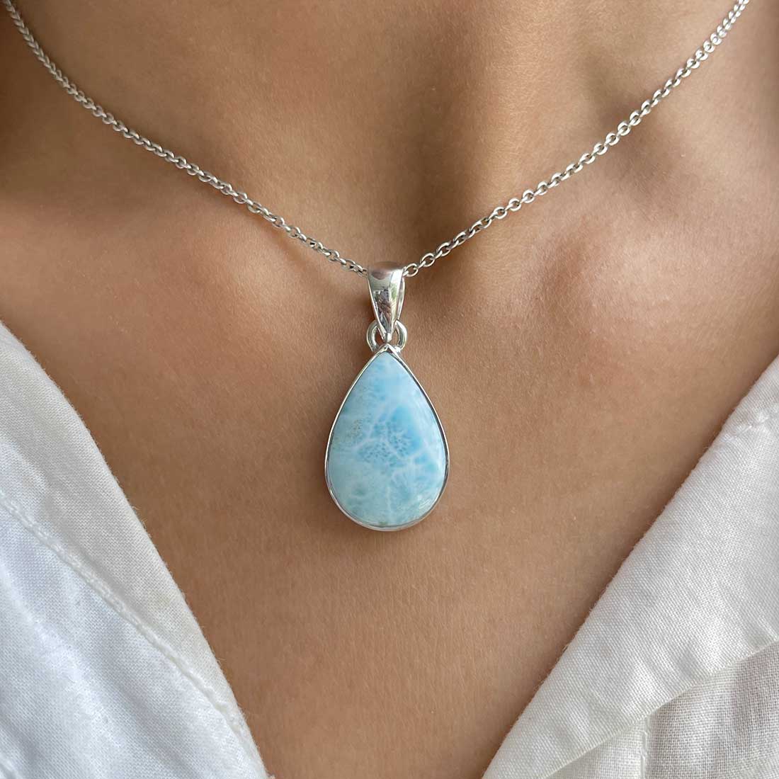 Larimar Pendant-(LAR-P-341.)
