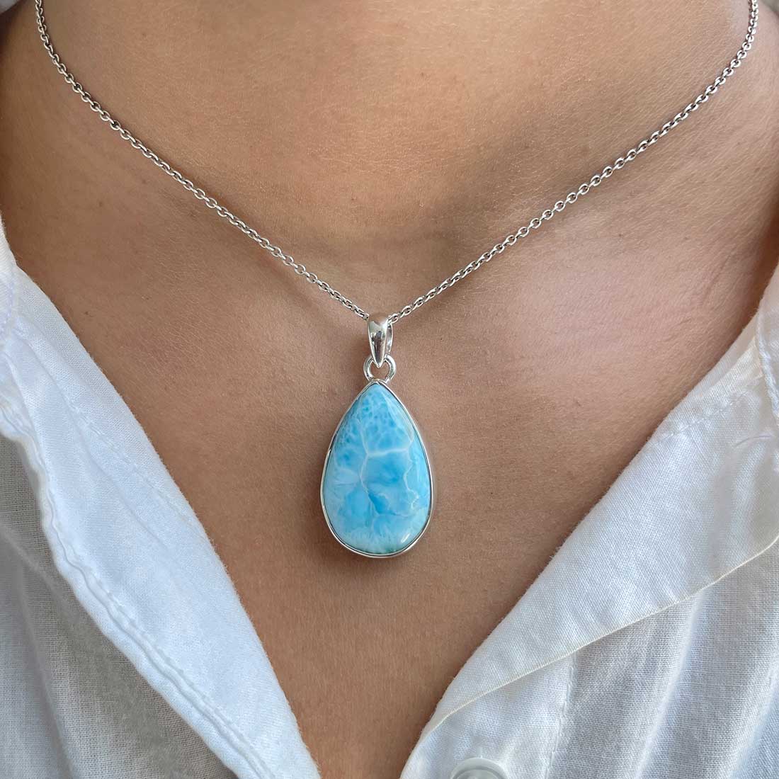 Larimar Pendant-(LAR-P-361.)