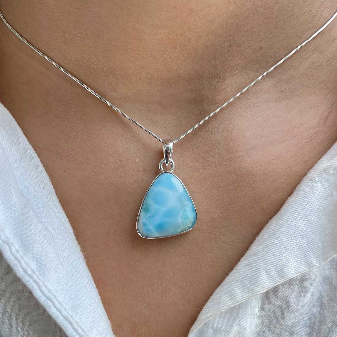 Larimar Pendant-(LAR-P-362.)