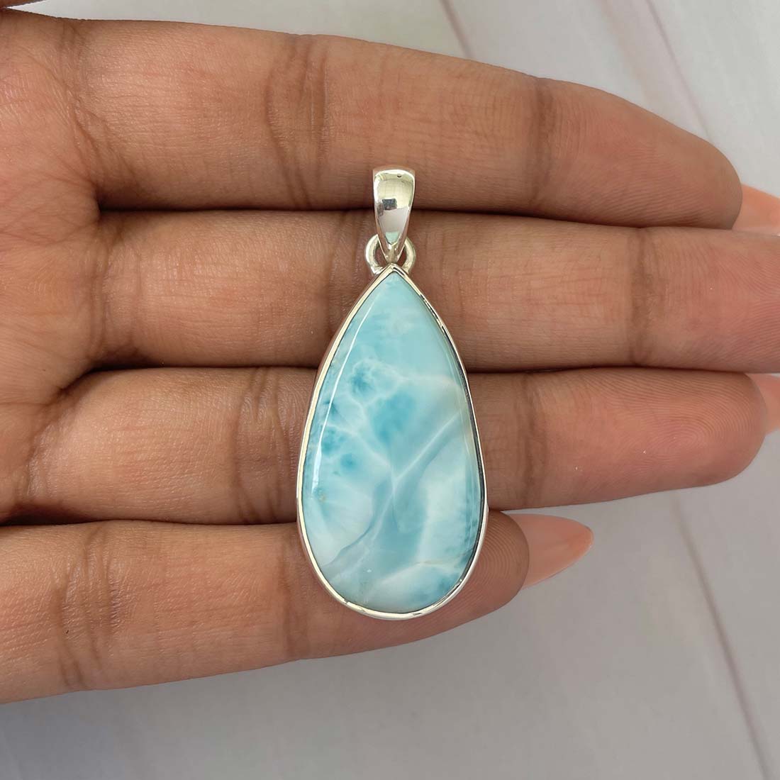 Larimar Pendant-(LAR-P-403.)