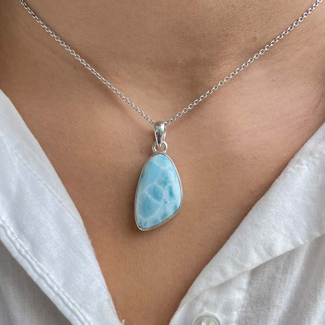 Larimar Pendant-(LAR-P-426.)