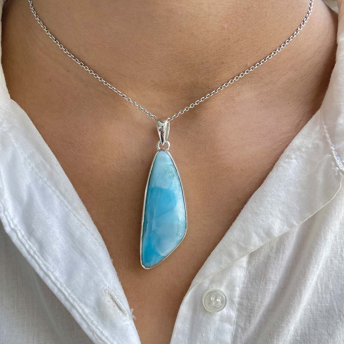 Larimar Pendant-(LAR-P-444.)