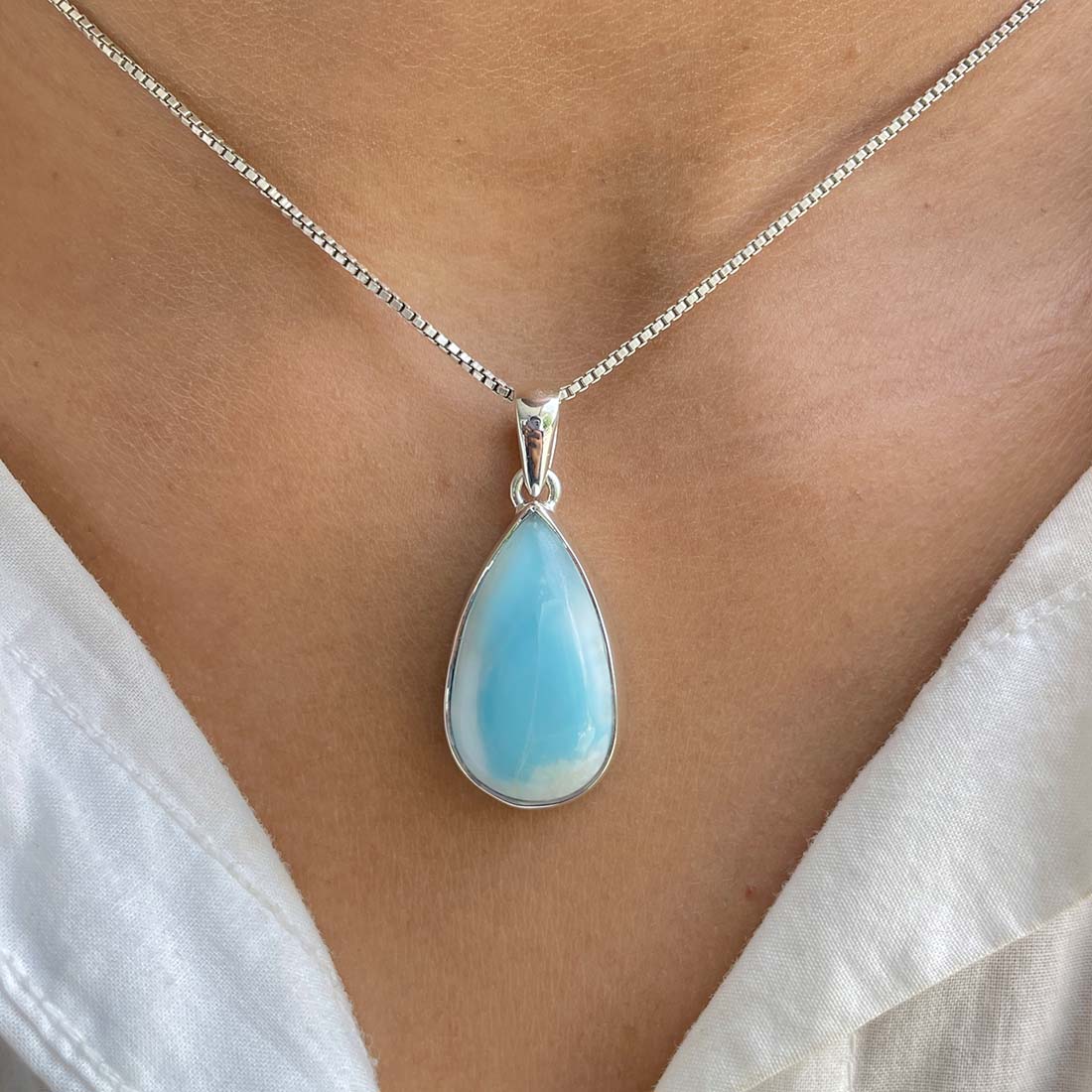 Larimar Pendant-(LAR-P-461.)