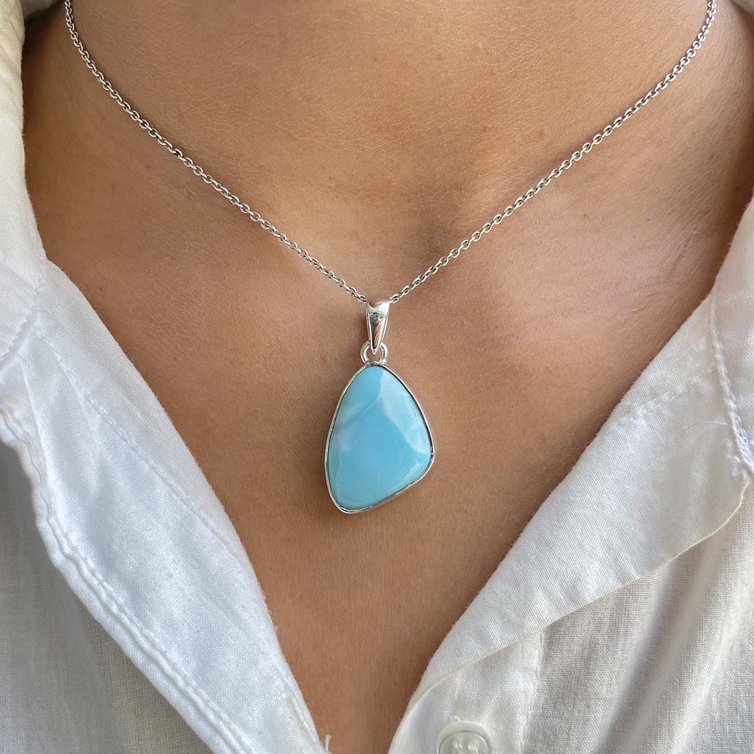Larimar Pendant-(LAR-P-462.)