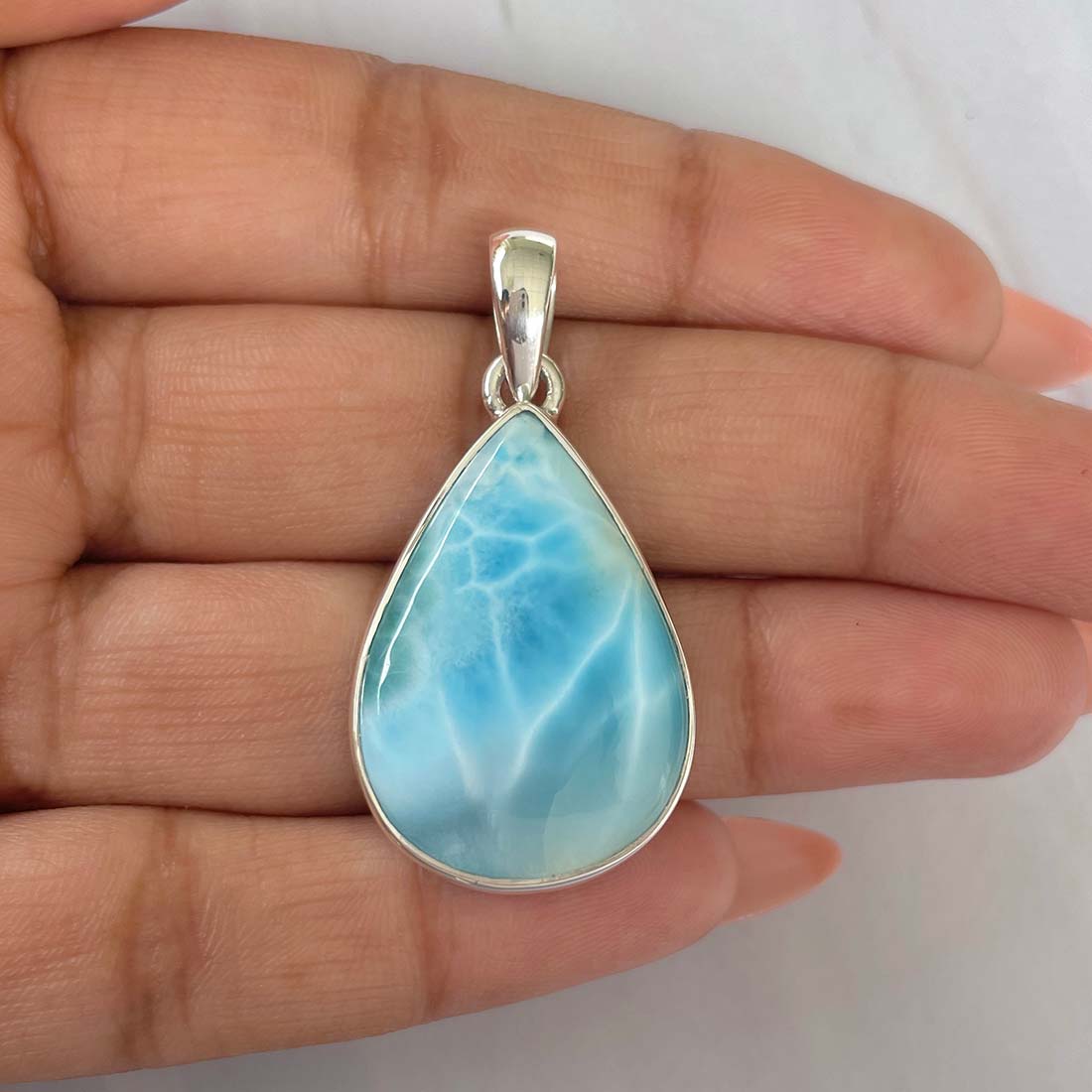 Larimar Pendant-(LAR-P-479.)