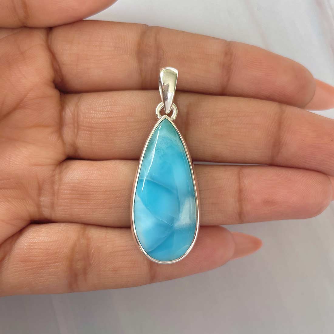 Larimar Pendant-(LAR-P-488.)