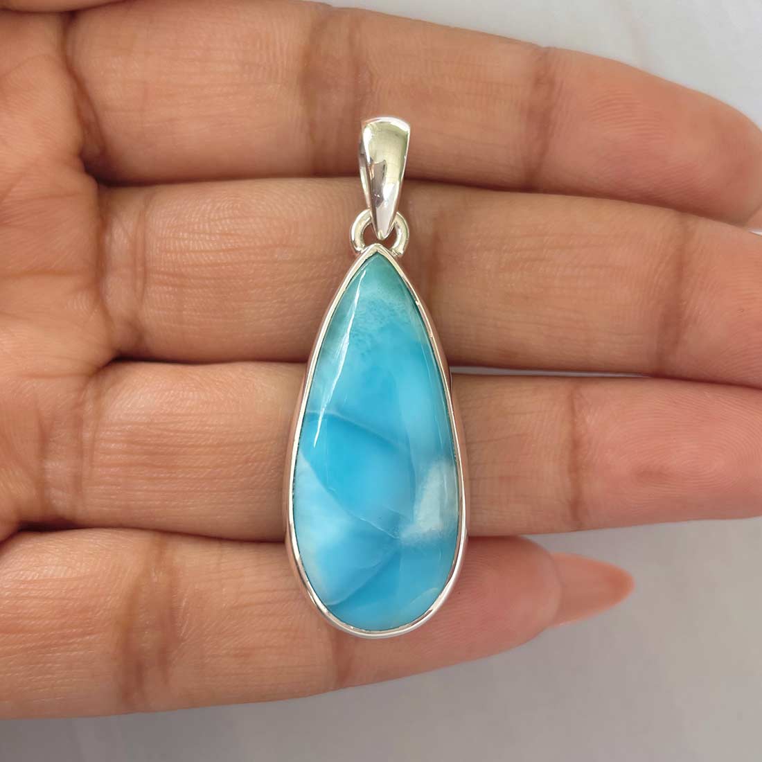 Larimar Pendant-(LAR-P-488.)