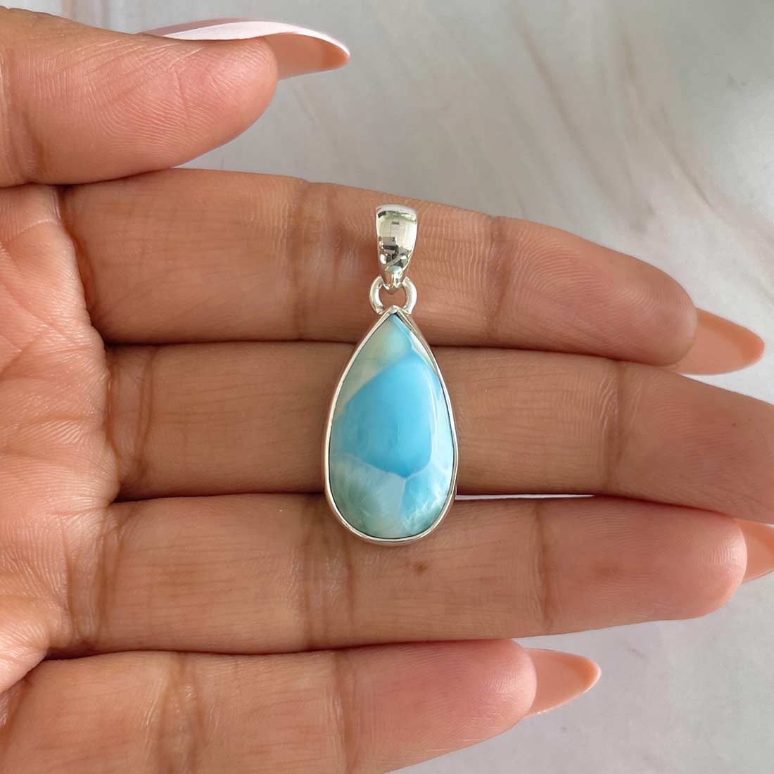 Larimar Pendant-(LAR-P-496.)