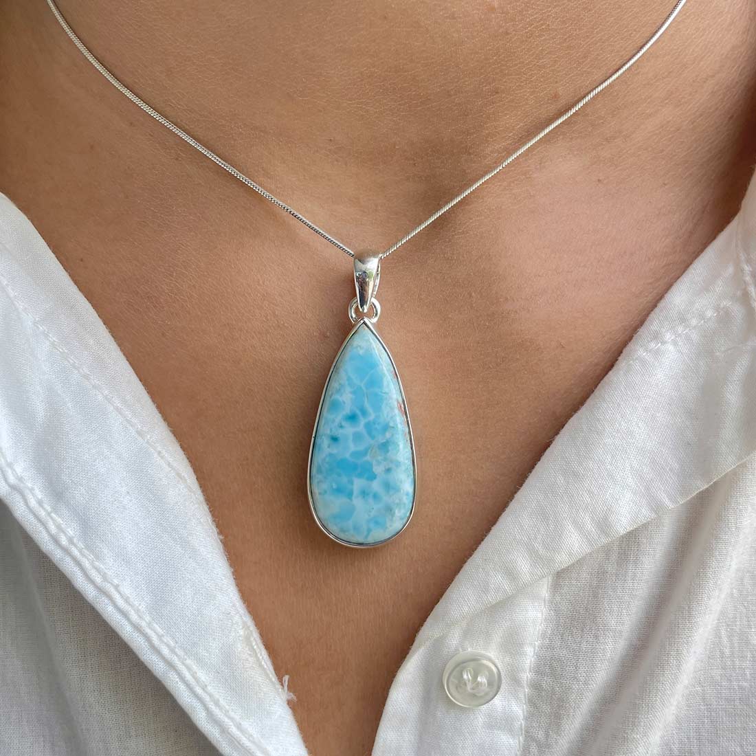 Larimar Pendant-(LAR-P-500.)