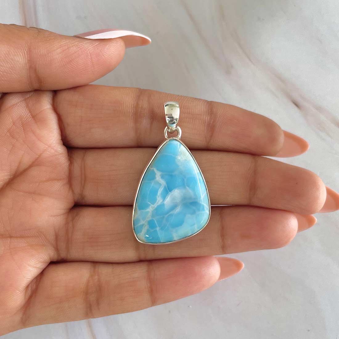 Larimar Pendant-(LAR-P-502.)