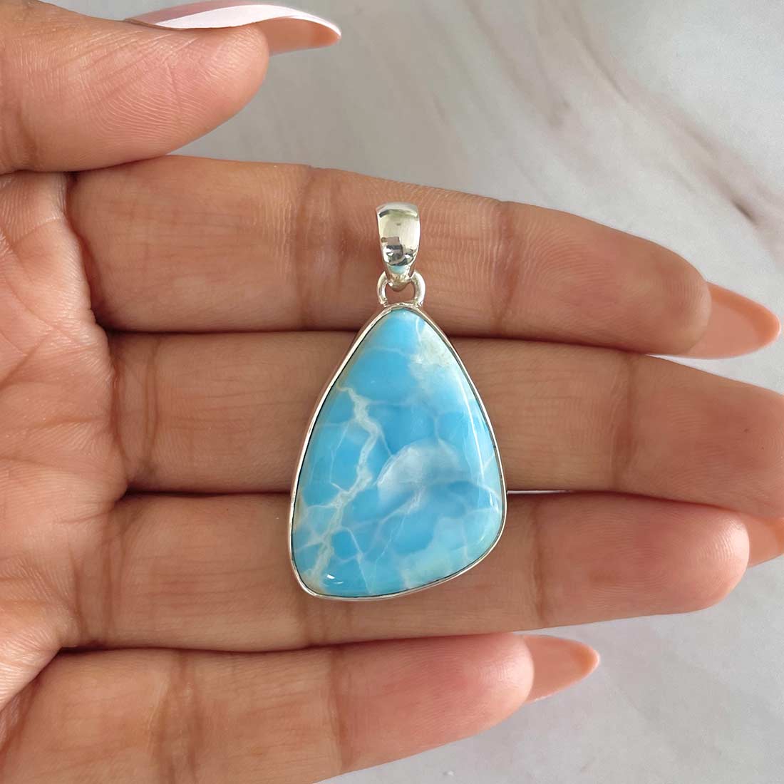 Larimar Pendant-(LAR-P-502.)