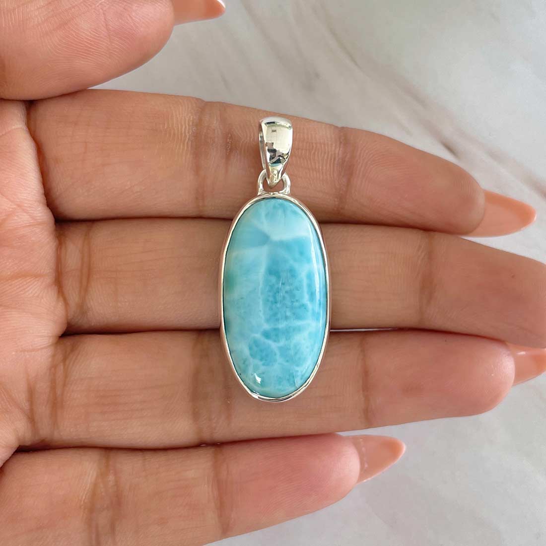 Larimar Pendant-(LAR-P-511.)