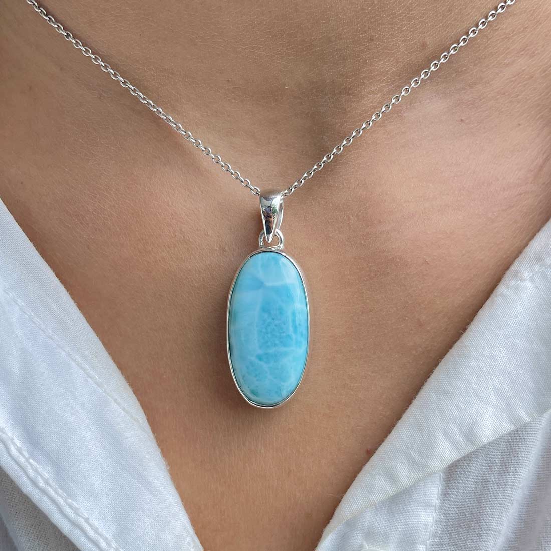 Larimar Pendant-(LAR-P-511.)