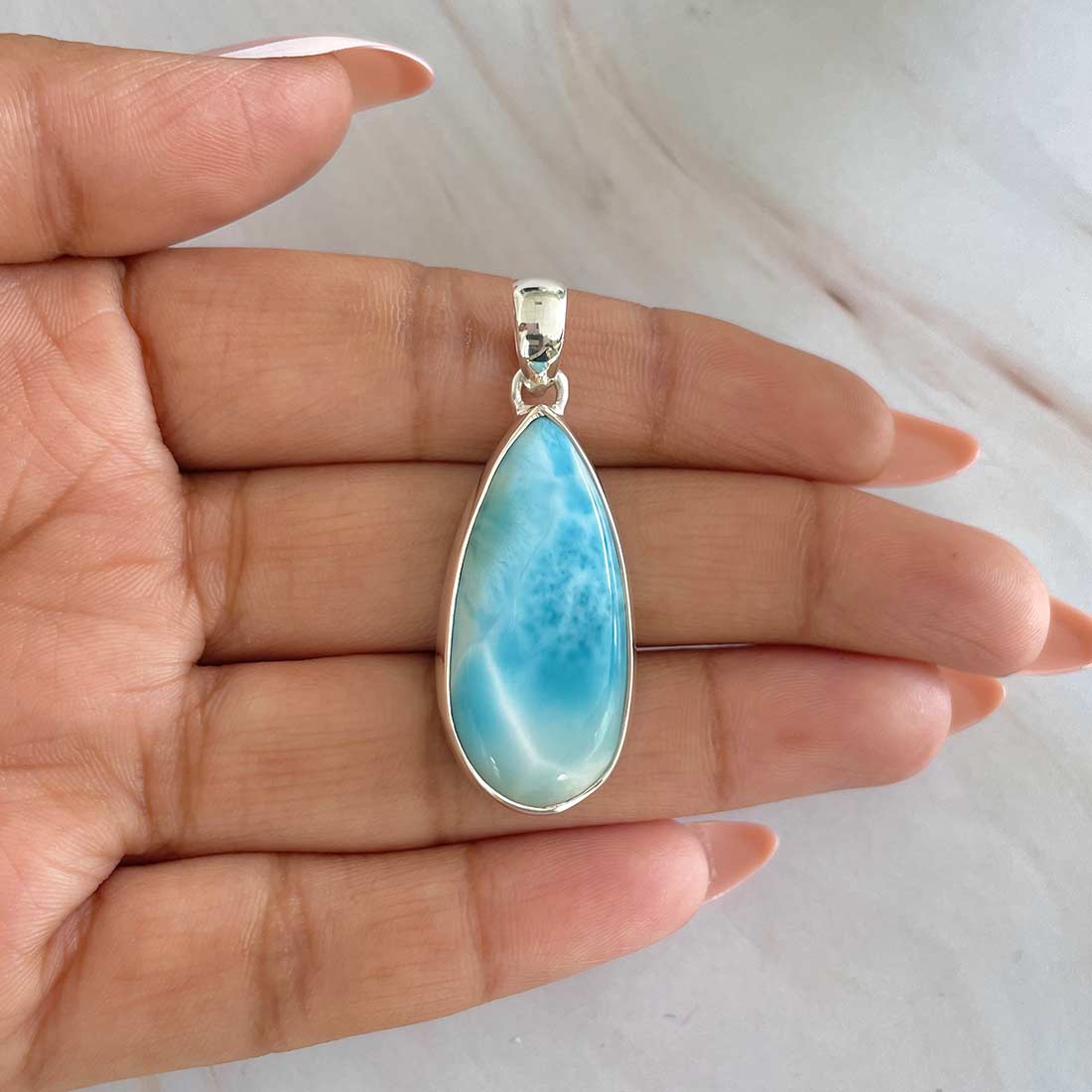 Larimar Pendant-(LAR-P-514.)