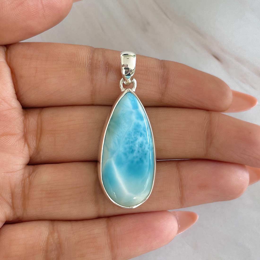 Larimar Pendant-(LAR-P-514.)