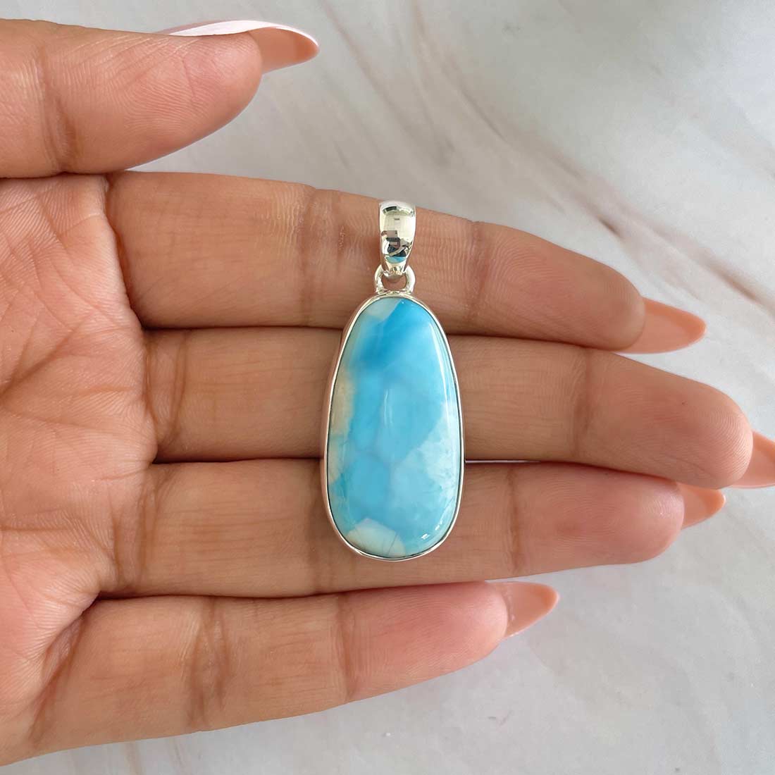 Larimar Pendant-(LAR-P-515.)