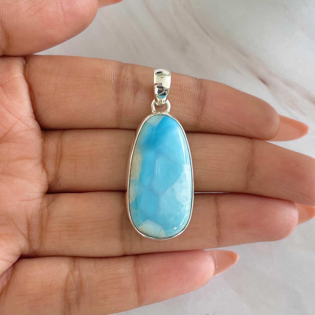 Larimar Pendant-(LAR-P-515.)