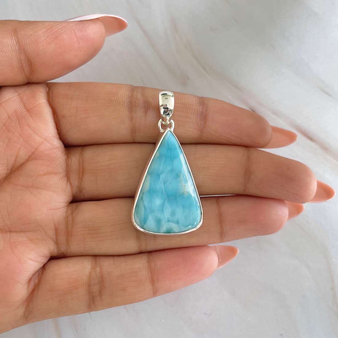 Larimar Pendant-(LAR-P-516.)