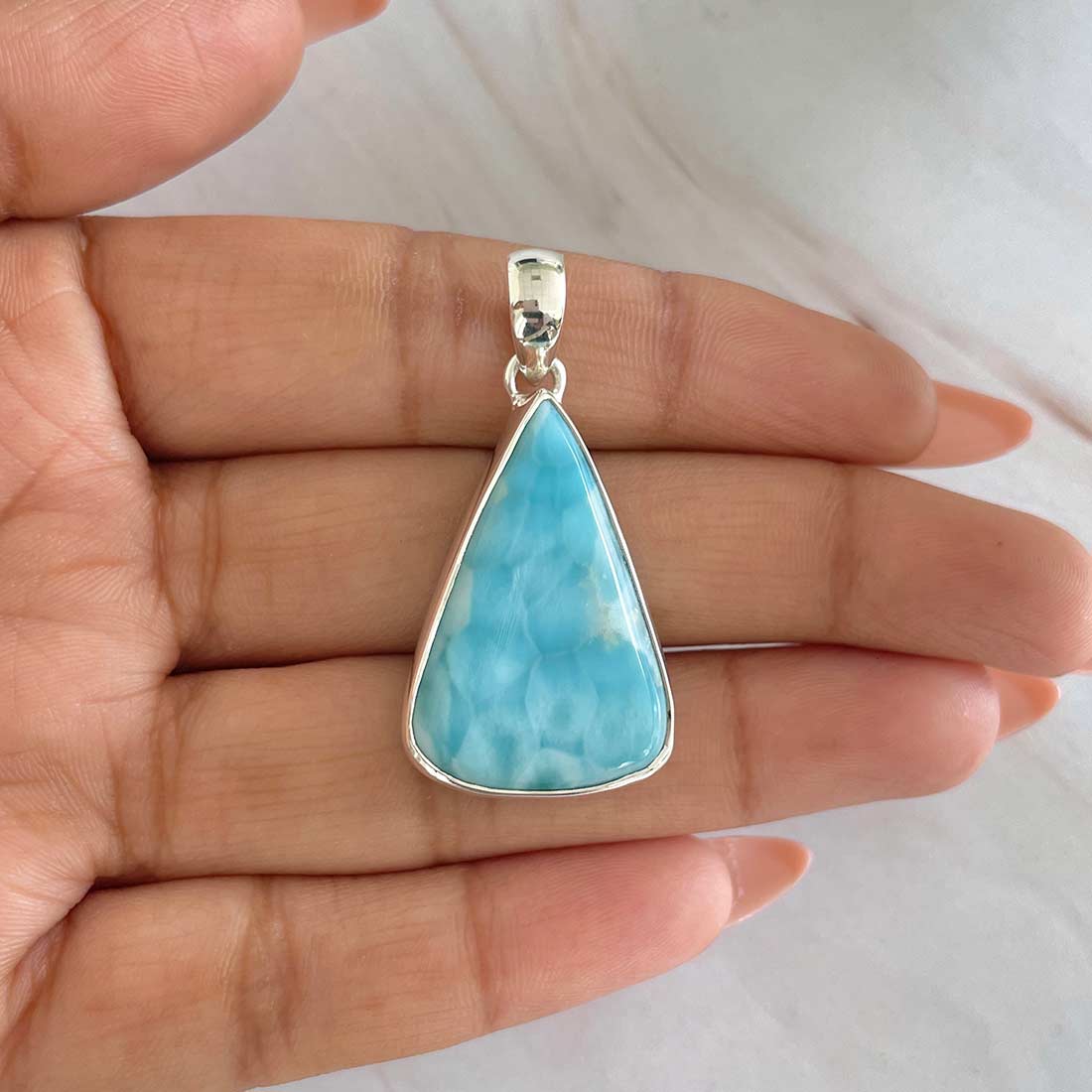 Larimar Pendant-(LAR-P-516.)