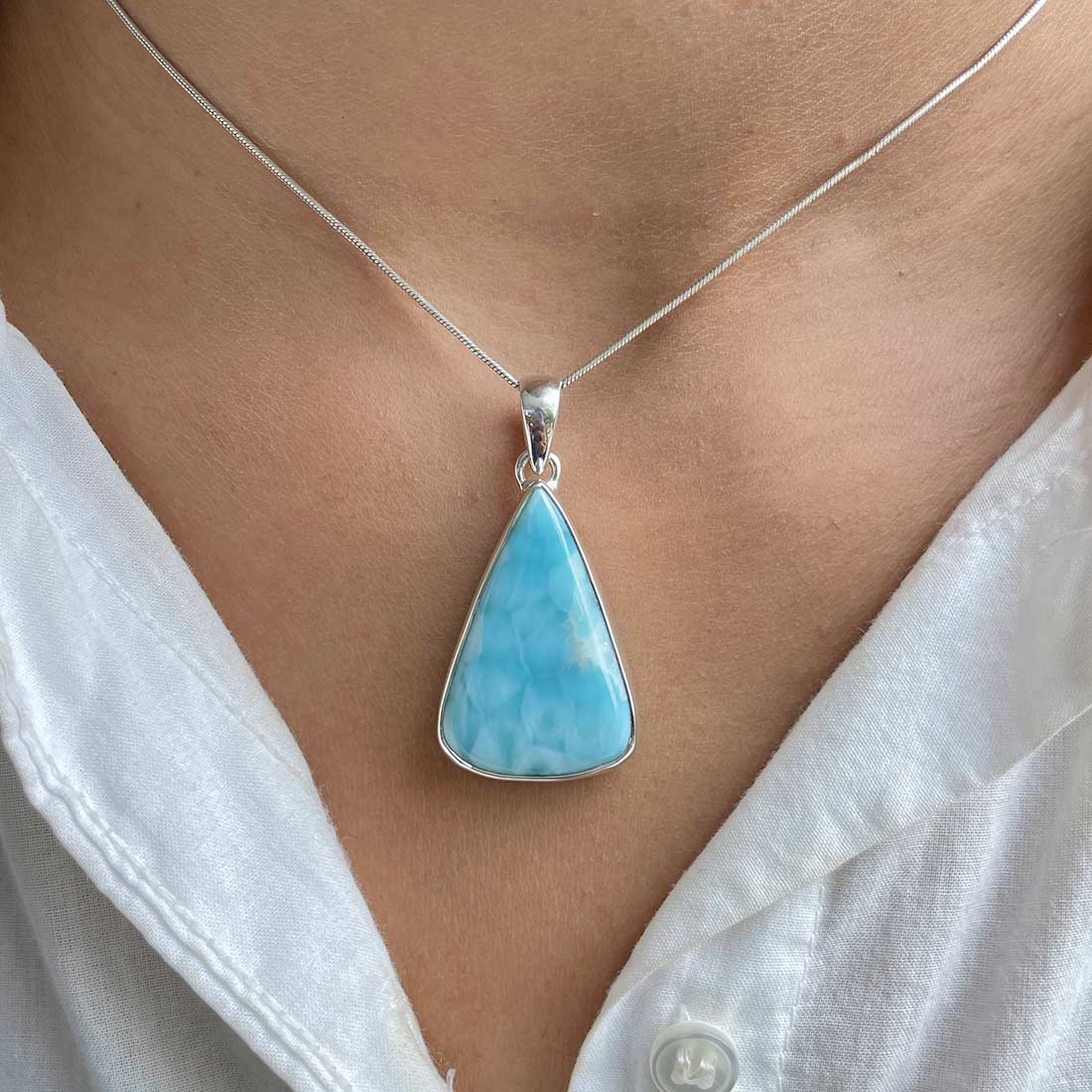 Larimar Pendant-(LAR-P-516.)