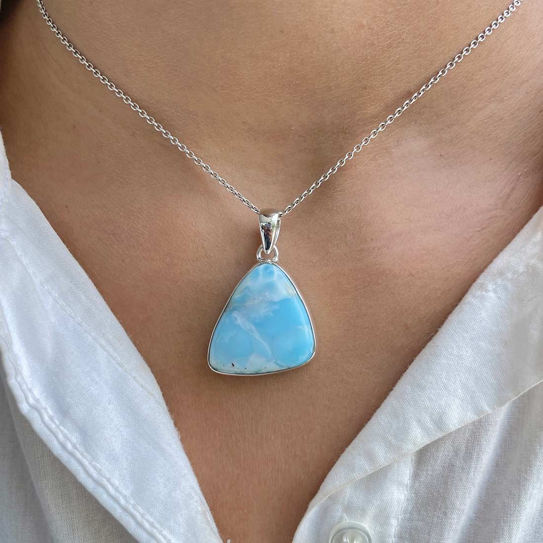 Larimar Pendant-(LAR-P-517.)