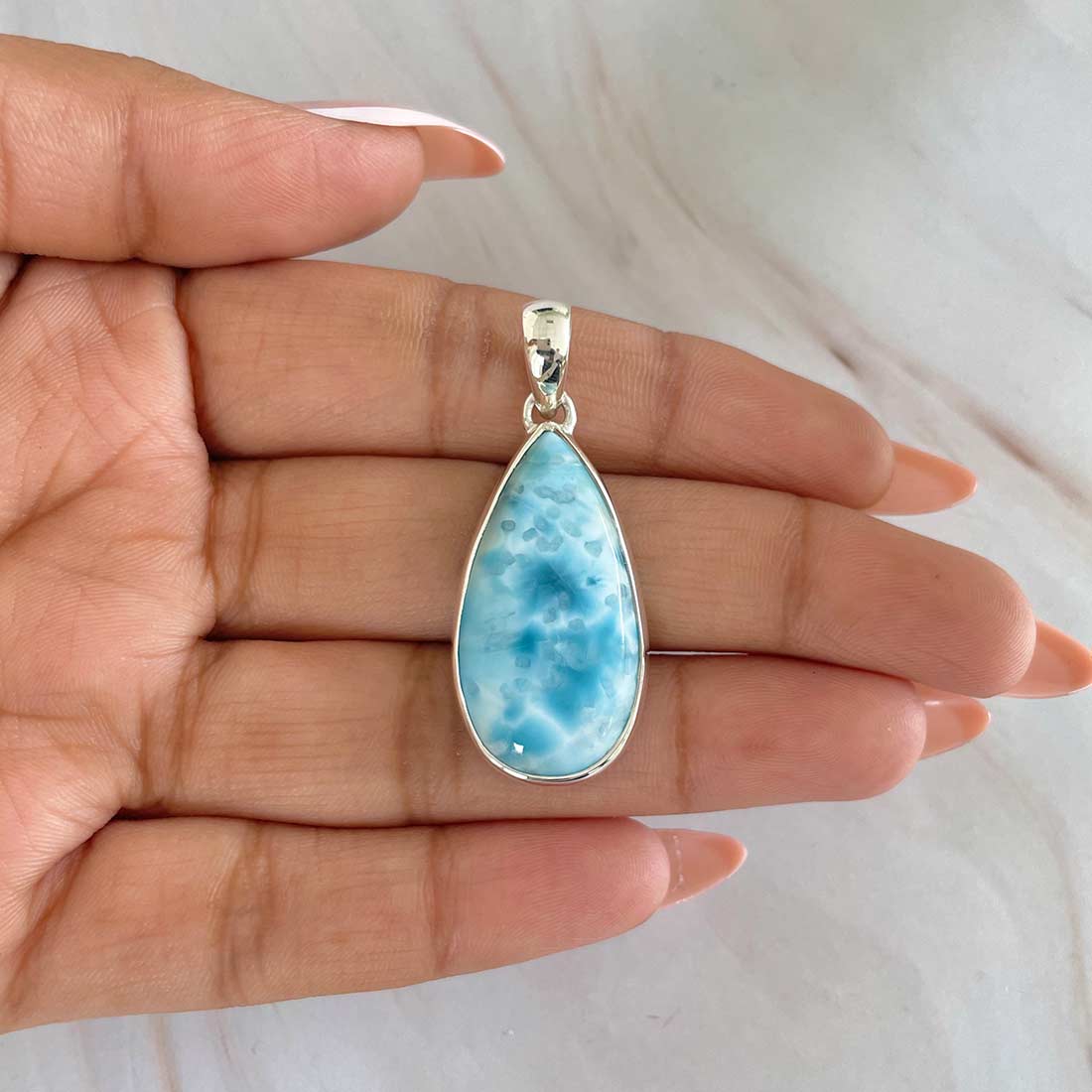 Larimar Pendant-(LAR-P-520.)