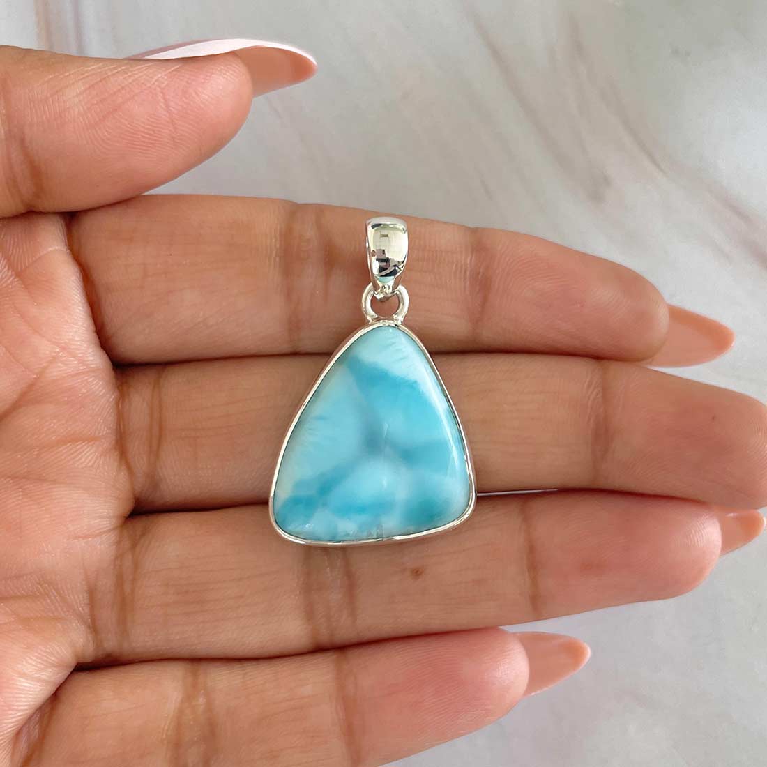 Larimar Pendant-(LAR-P-523.)