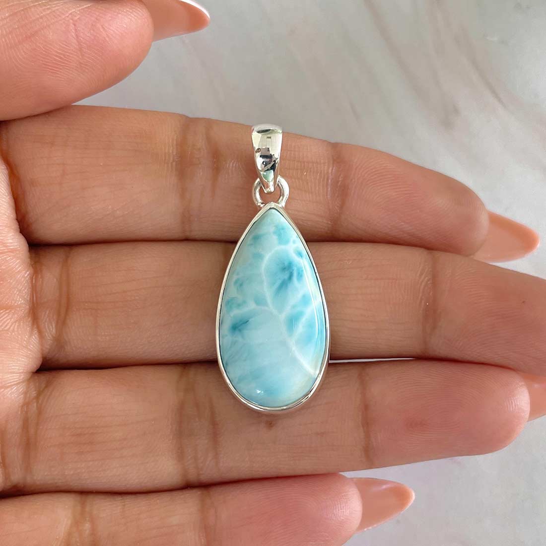 Larimar Pendant-(LAR-P-525.)
