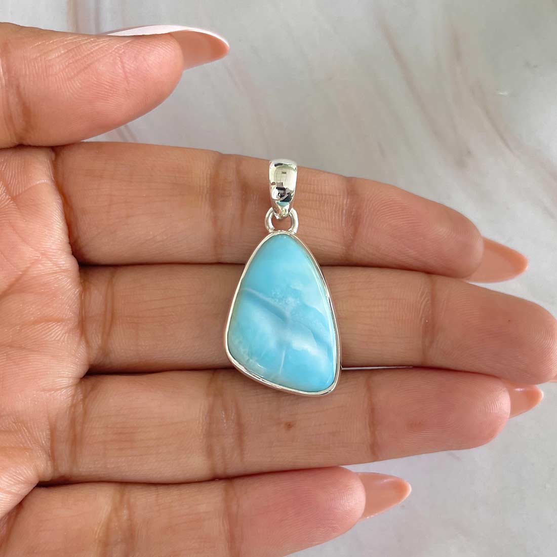 Larimar Pendant-(LAR-P-526.)
