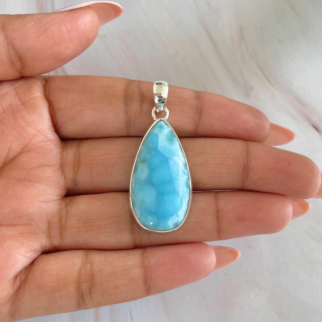 Larimar Pendant-(LAR-P-531.)