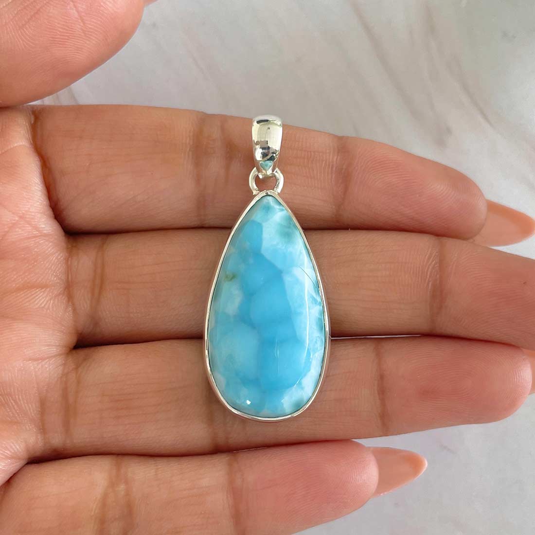 Larimar Pendant-(LAR-P-531.)