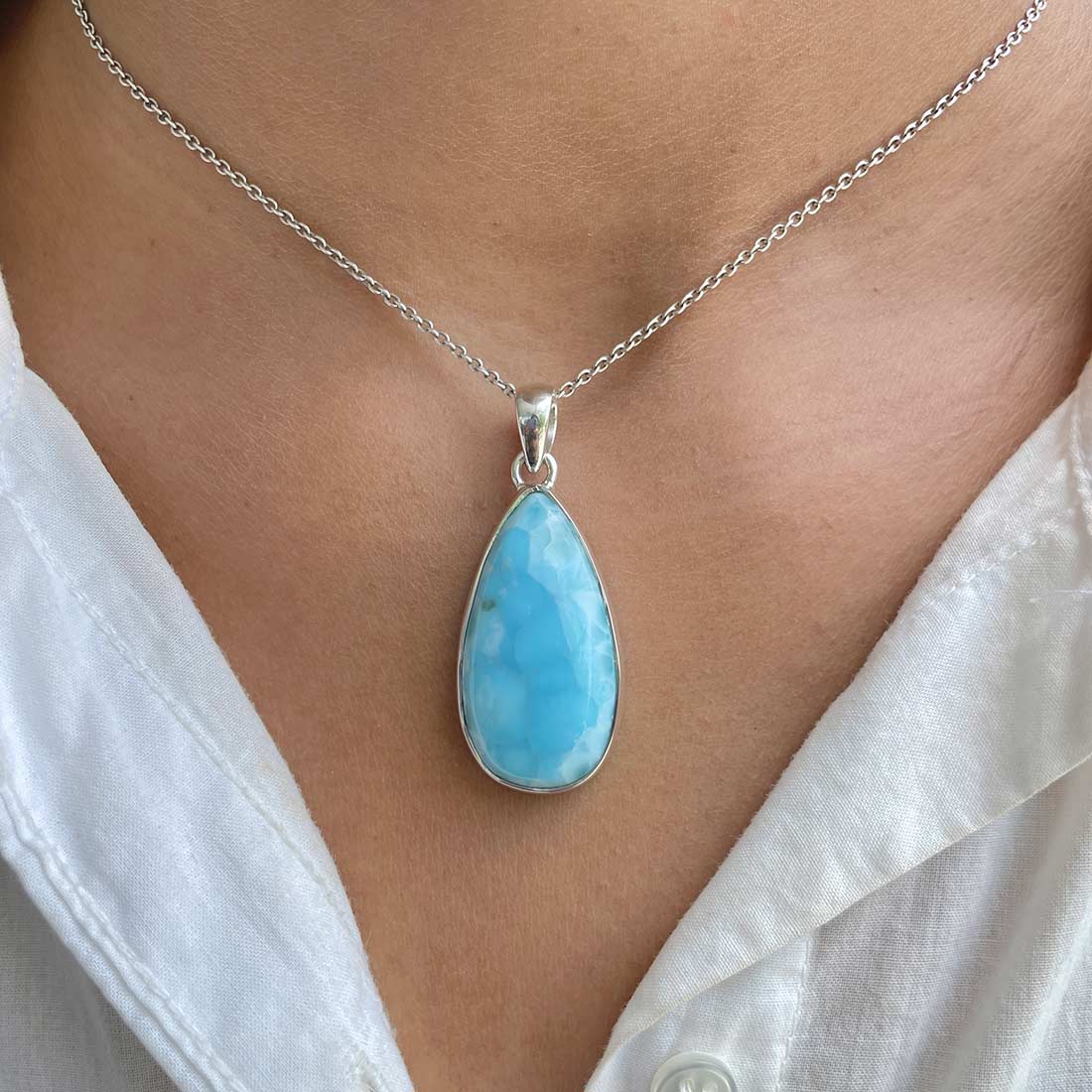Larimar Pendant-(LAR-P-531.)