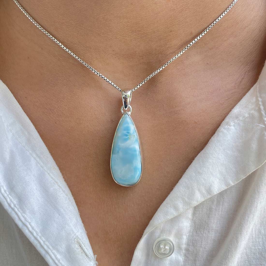 Larimar Pendant-(LAR-P-533.)