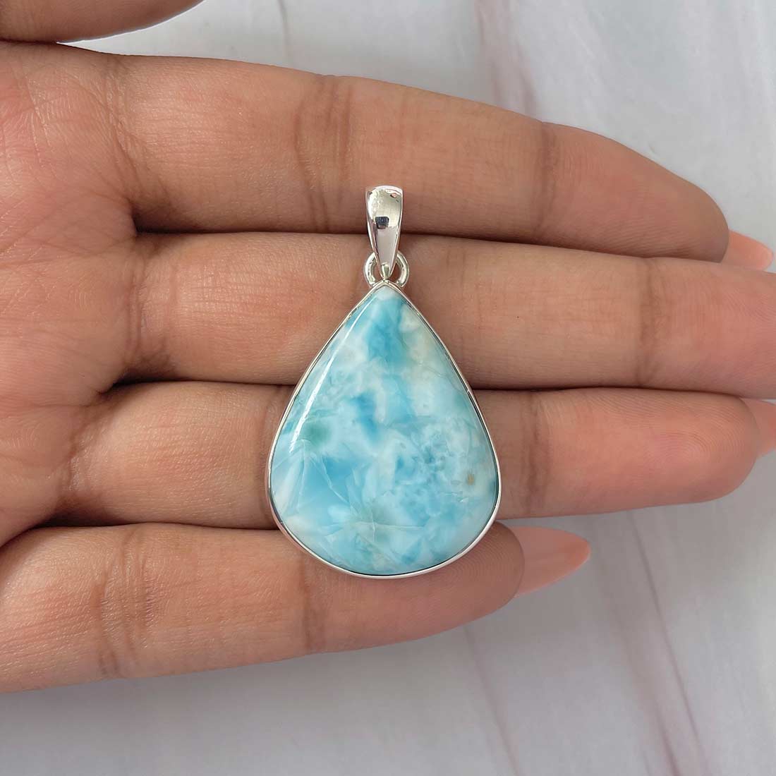 Larimar Pendant-(LAR-P-535.)