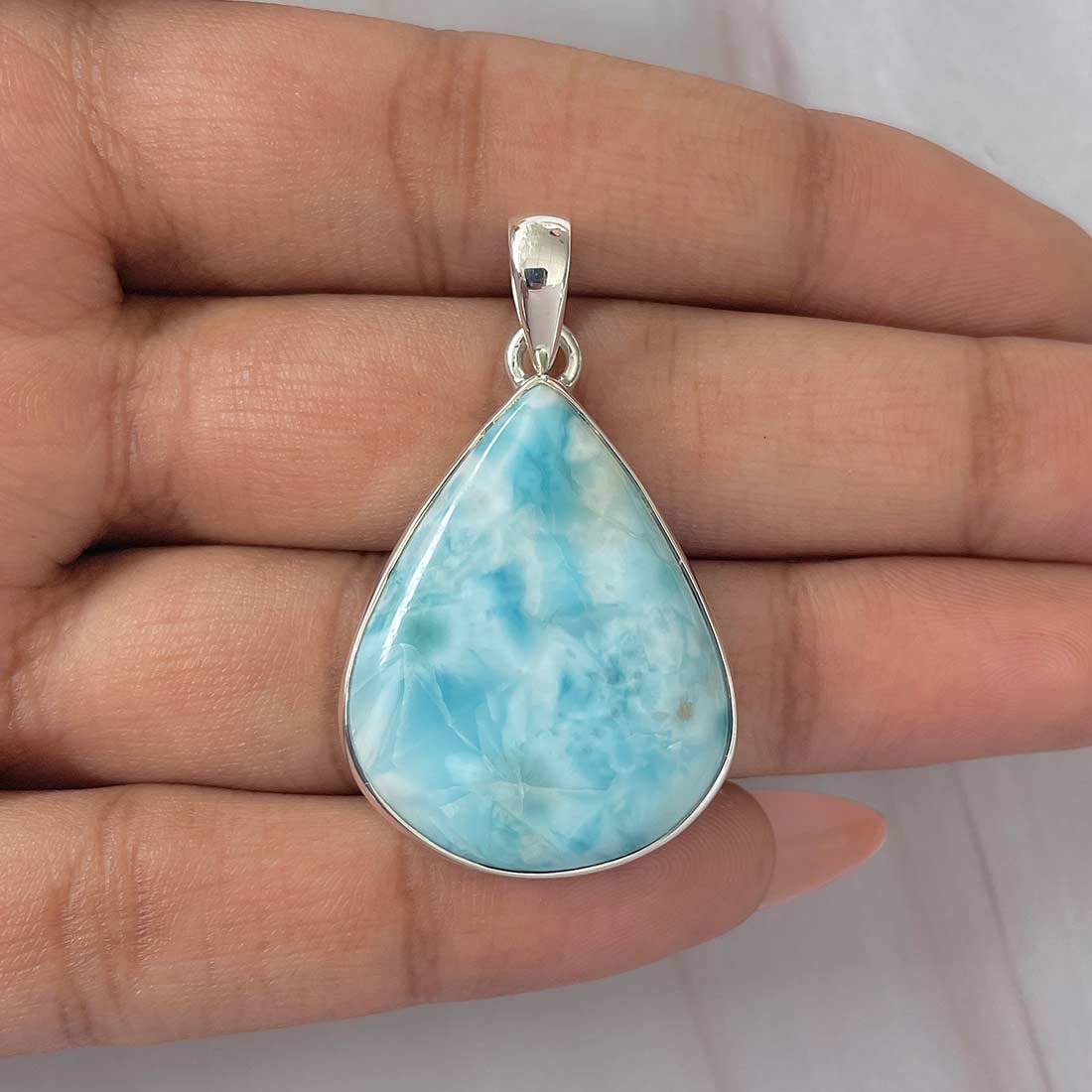 Larimar Pendant-(LAR-P-535.)