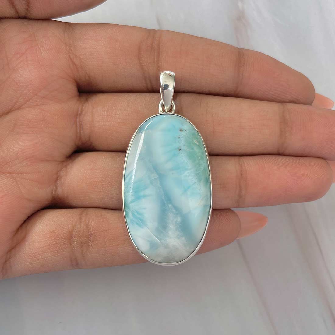 Larimar Pendant-(LAR-P-538.)