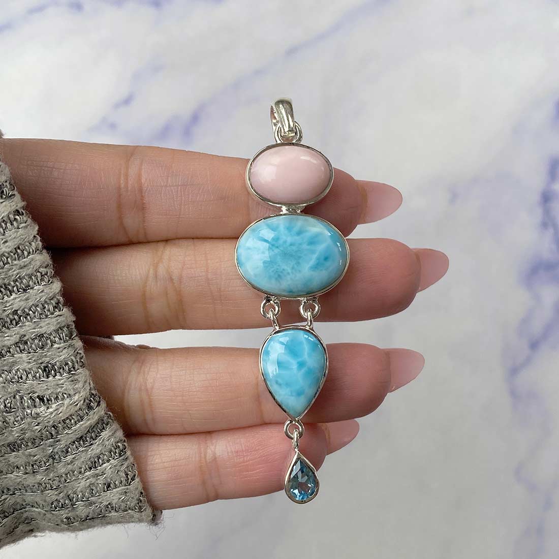 Larimar Pendant-(LAR-P-54.)
