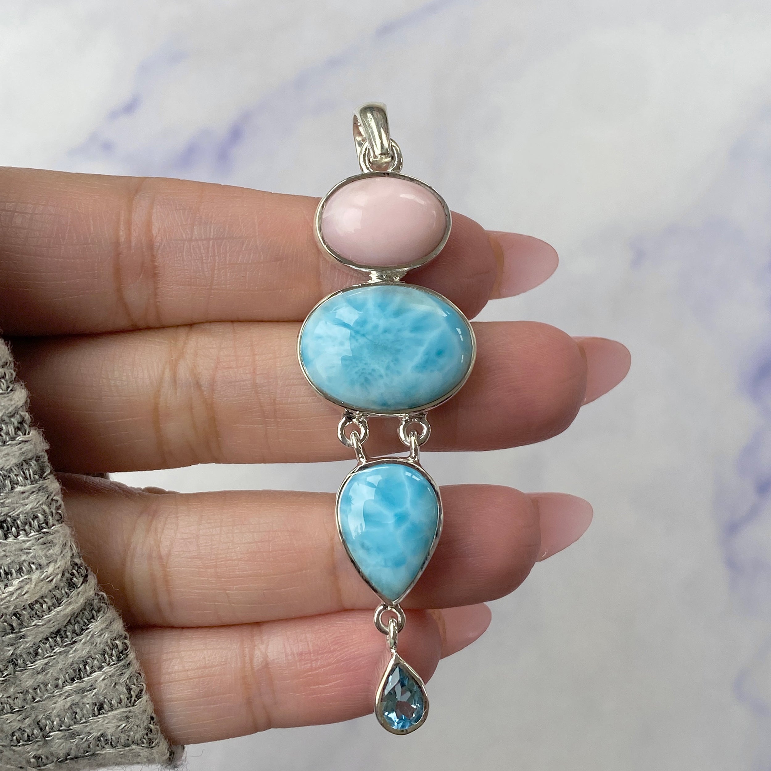 Larimar Pendant-(LAR-P-54.)
