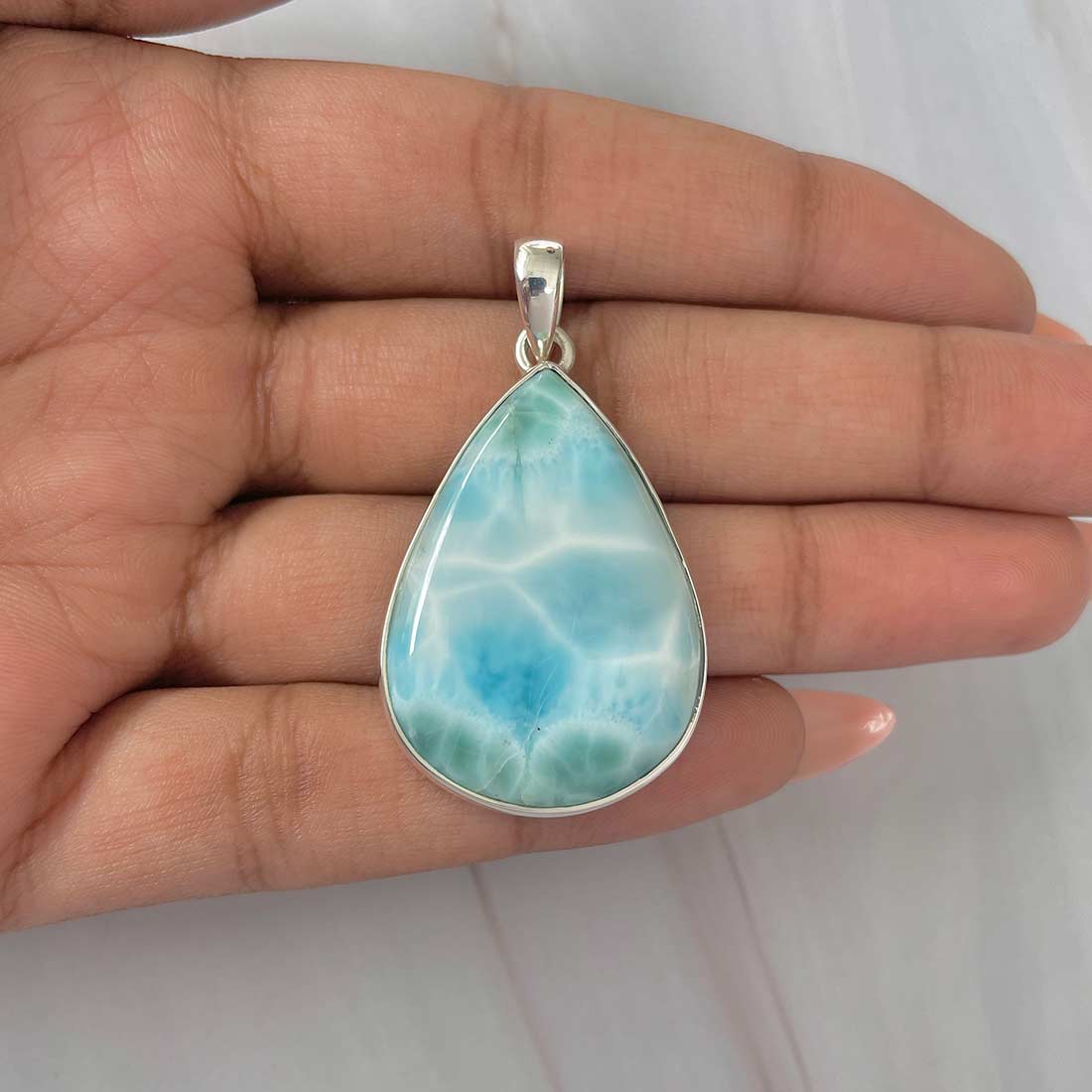 Larimar Pendant-(LAR-P-541.)