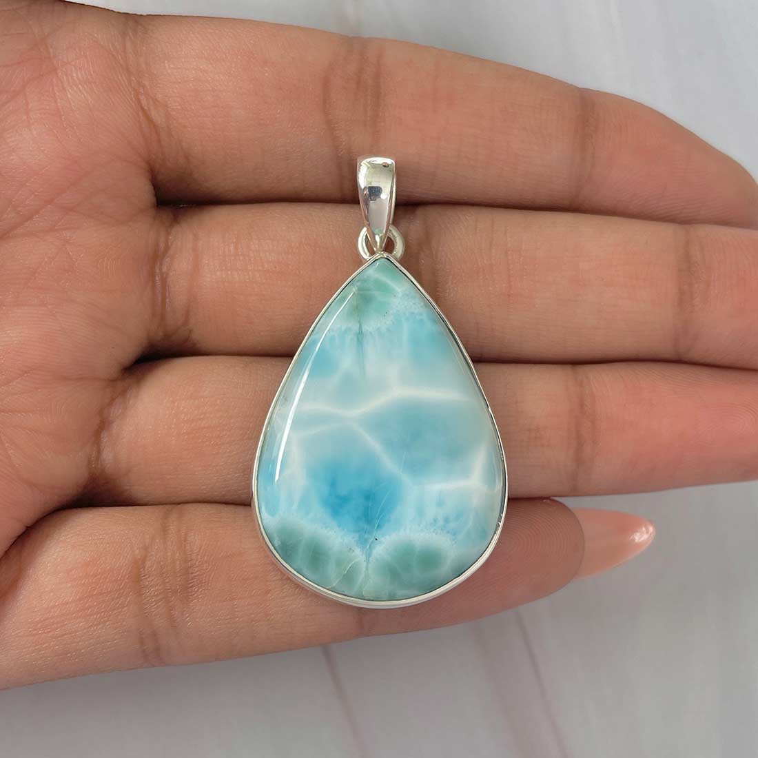 Larimar Pendant-(LAR-P-541.)